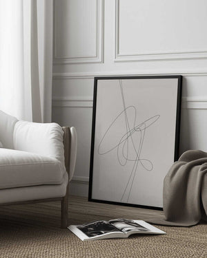 Tablou înramat „Brown Abstract” de Oju Design