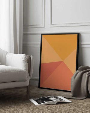 Tablou înramat „Four Triangles” de Oju Design