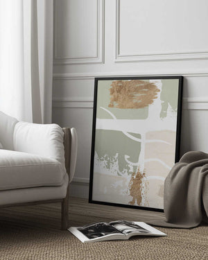 Tablou înramat „simply green-1” de Sally Ann Moss