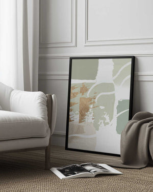 Tablou înramat „simply green-2” de Sally Ann Moss
