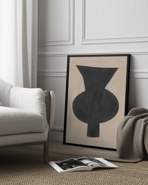 Tablou înramat „Abstract Vase Silhouette” de Elena Ristova