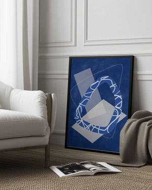 Tablou înramat „Geometric Flow” de Elena Ristova
