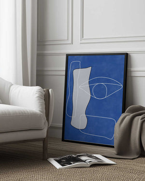 Tablou înramat „Vision in Blue” de Elena Ristova