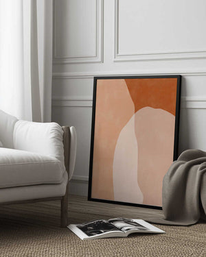 Tablou înramat „Earthy Layers” de Elena Ristova