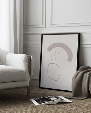 Tablou înramat „Gentle Curves Dance” de uplusmestudio