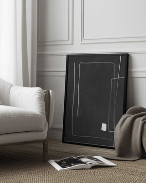 Tablou înramat „Minimal Linescape” de Elena Ristova