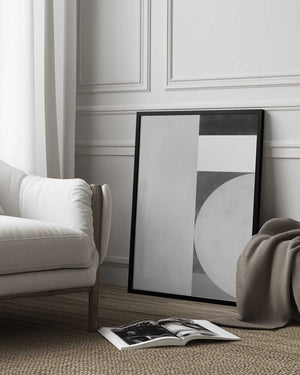 Tablou înramat „Geometric Harmony” de Elena Ristova