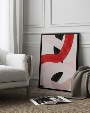 Tablou înramat „Colorful Curves” de Elena Ristova
