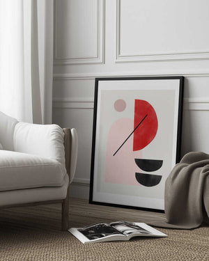 Tablou înramat „Geometric Shapes In A Minimalist Style” de Elena Ristova