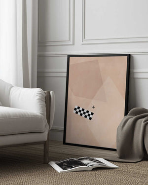Tablou înramat „Geometric Balance” de Elena Ristova