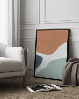Tablou înramat „Colorful Curves” de Elena Ristova