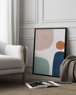 Tablou înramat „Shapes and Hues” de Elena Ristova