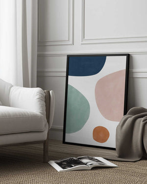 Tablou înramat „Colorful Shapes” de Elena Ristova