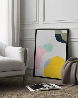 Tablou înramat „Pastel Minimal shapes” de Ana Rut Bre
