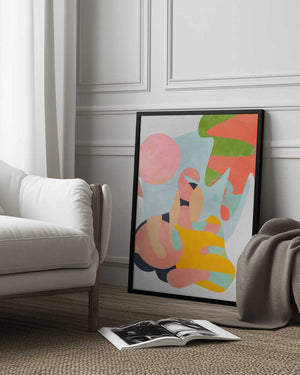 Tablou înramat „Pastel cut out” de Ana Rut Bre