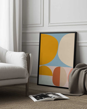 Tablou înramat „Mid Century Pastel 15” de Ana Rut Bre
