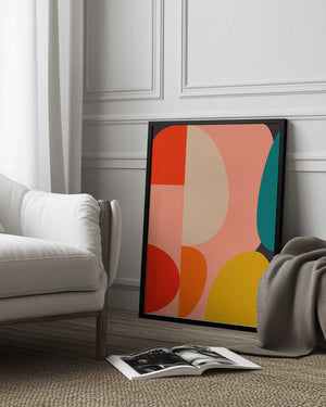 Tablou înramat „Mid Century Pastel 14” de Ana Rut Bre