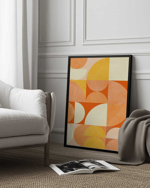 Tablou înramat „Spring Mid Rhapsody Orange 3” de Ana Rut Bre