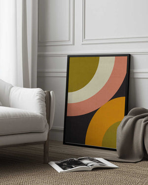 Tablou înramat „Geo Shapes Fall 21 Rounded” de Ana Rut Bre