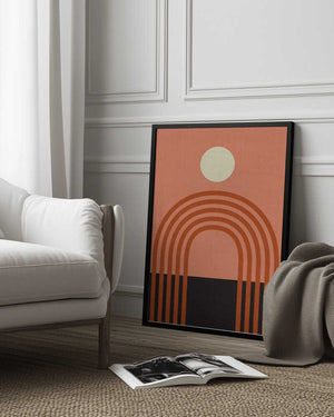 Tablou înramat „Geo Shapes Fall 21 Arc” de Ana Rut Bre