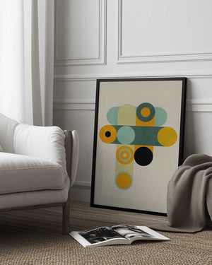 Tablou înramat „Rainbow Plus Shapes9” de Ana Rut Bre
