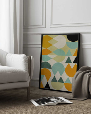 Tablou înramat „Rainbow Plus Shapes5” de Ana Rut Bre
