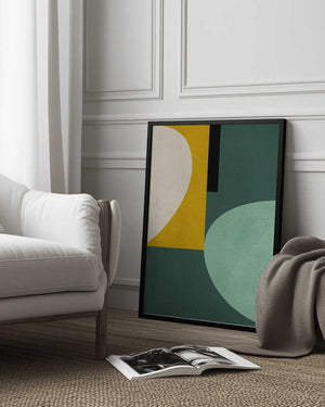 Tablou înramat „Rainbow Plus Shapes1” de Ana Rut Bre