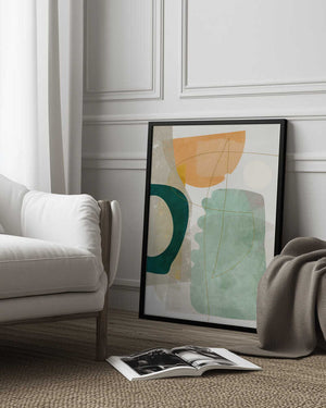 Tablou înramat „Nature Friendly Terracotta 2 Aquarell Kopie” de Ana Rut Bre