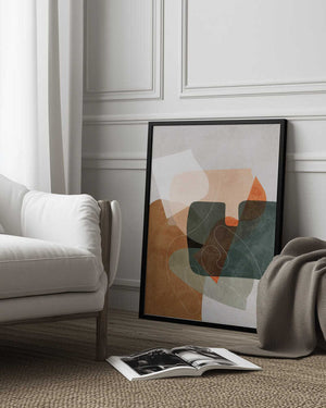 Tablou înramat „Nature Friendly Terracotta 4 Aquarell Kopie” de Ana Rut Bre