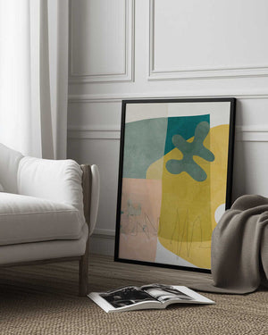 Tablou înramat „Nature Friendly Terracotta 3 Aquarell Kopie” de Ana Rut Bre