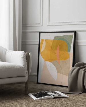 Tablou înramat „Nature Friendly Terracotta 5 Aquarell Kopie” de Ana Rut Bre