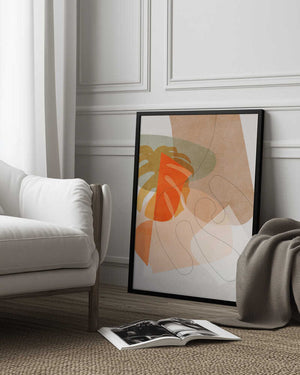 Tablou înramat „Nature Friendly Terracotta 6 Aquarell Kopie” de Ana Rut Bre