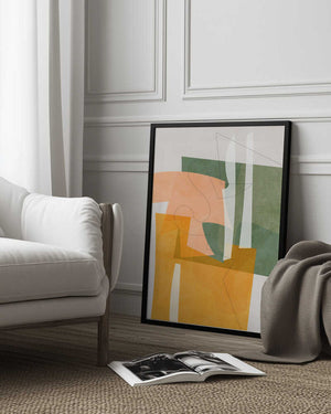 Tablou înramat „Nature Friendly Terracotta 8 Aquarell Kopie” de Ana Rut Bre