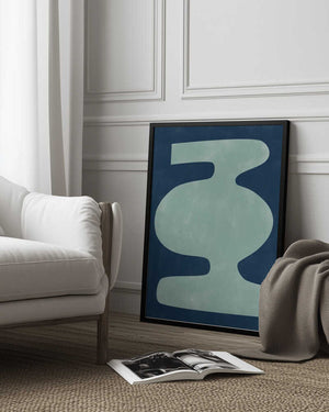 Tablou înramat „Abstract Vessel Silhouette” de Elena Ristova