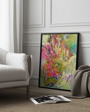 Tablou înramat „Expressionist Colorful Abstract” de Dorothy Fagan