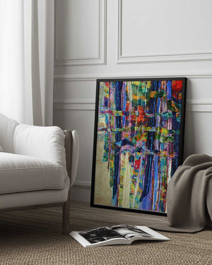 Tablou înramat „Colorful Cascade” de Dorothy Fagan