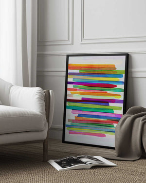 Tablou înramat „Colorful Stripes 1” de Mareike Böhmer