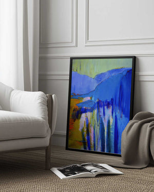 Tablou înramat „Blue Cascade Dreams” de Dorothy Fagan