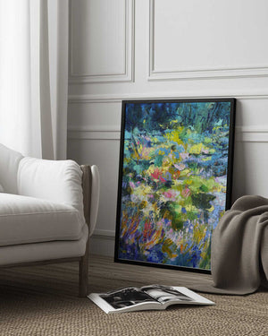 Tablou înramat „Vibrant Garden Glow” de Dorothy Fagan