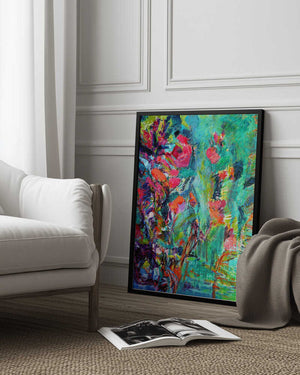 Tablou înramat „Vivid Colors And Delicate Petals” de Dorothy Fagan