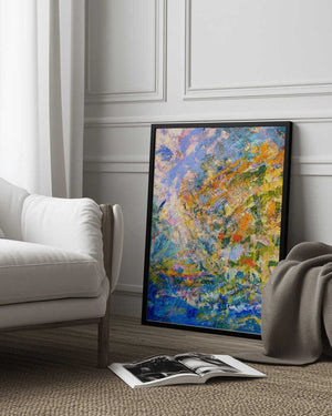 Tablou înramat „A Symphony of Green Hues” de Dorothy Fagan