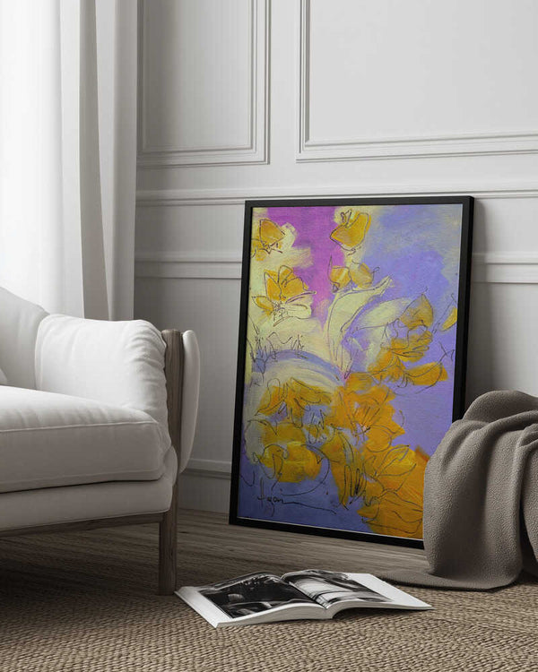 Tablou înramat „Golden Blossom Glow” de Dorothy Fagan