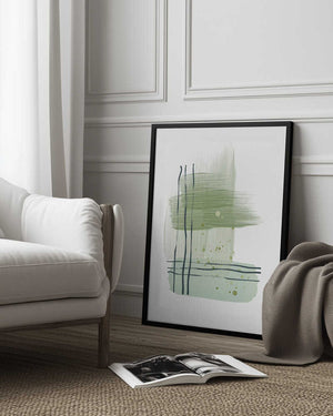 Tablou înramat „Planet Green-3” de Sally Ann Moss