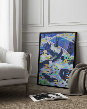 Tablou înramat „Tide in the Evening” de Changyu Zou