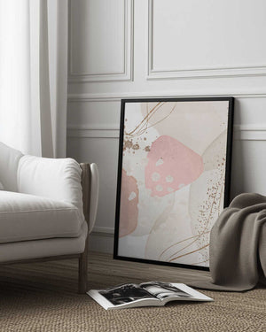 Tablou înramat „Silky Pink-3” de Sally Ann Moss