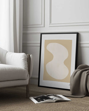 Tablou înramat „Yellow Blob Poster” de Lisa Ketty