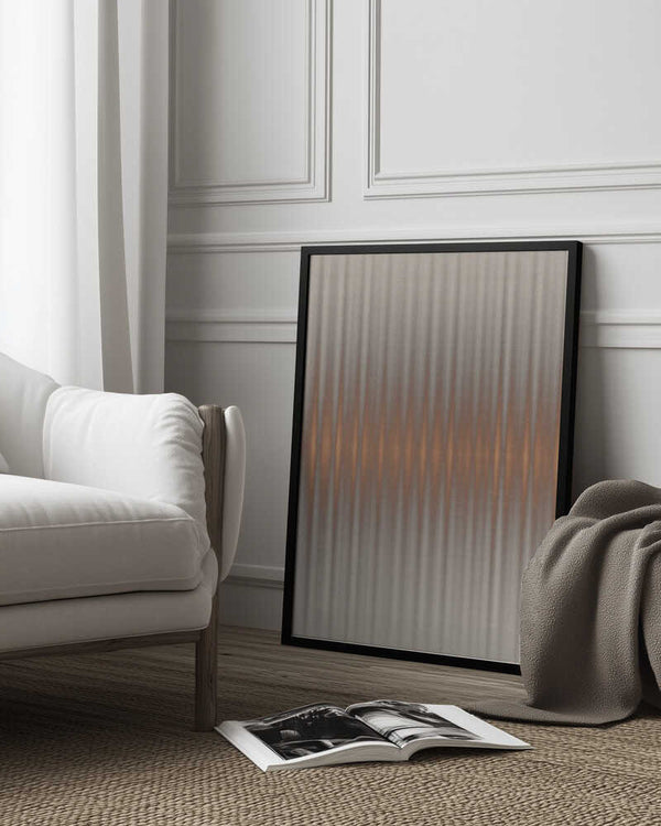 Tablou înramat „Euphoria - Gray and Orange” de Alma