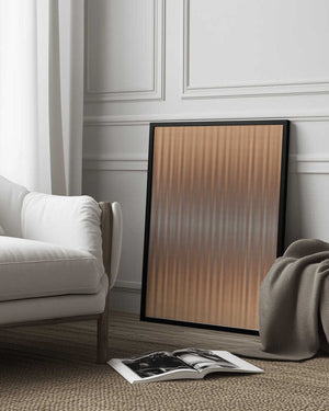 Tablou înramat „Euphoria - Orange and Gray” de Alma