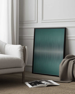 Tablou înramat „Euphoria - Green and White” de Alma