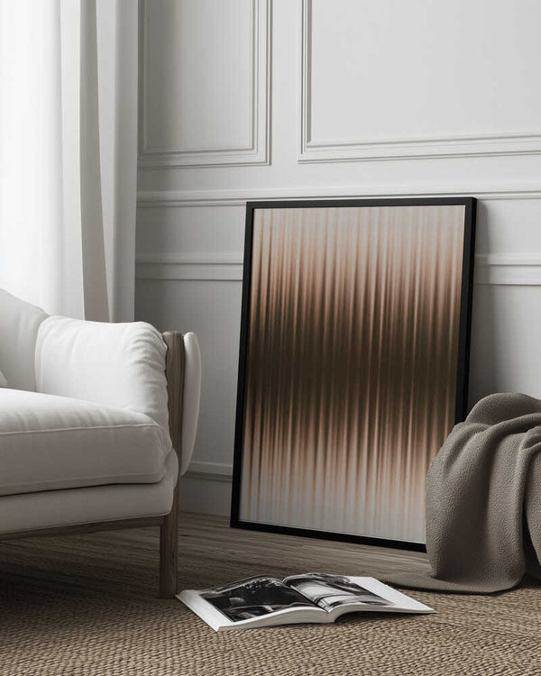 Tablou înramat „Euphoria - White and Brown” de Alma